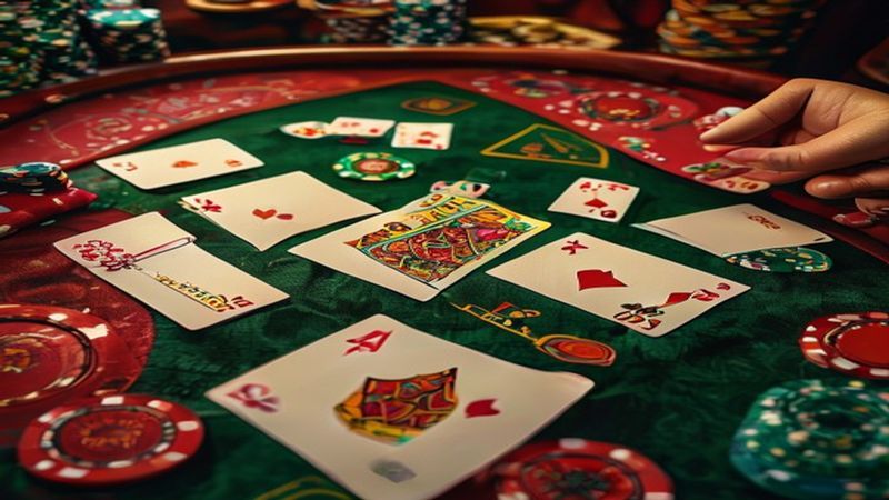 Minh họa bàn game bài online